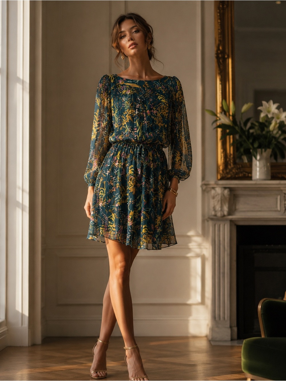 Diane von Fürstenberg Midsummers night dream dress. 100% Silk